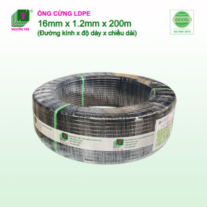 [BH 5 năm] Cuộn 200m ống LDPE Nguyễn Tân 16mm - dày 1.2mm | Ống chuyên dụng cho hệ thống tưới tự động