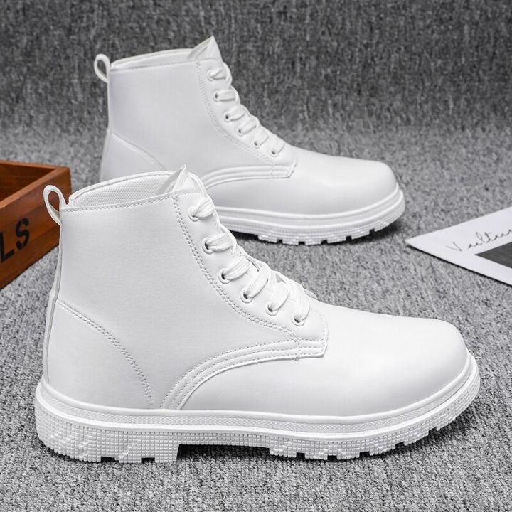 Mens white hotsell boots for sale