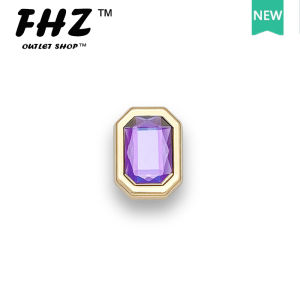 FHZ™ New crocs jibbitz accessories crocs shoes hole shoes flower crocs shoes decoration shoe buckle accessories DIY texture gems metal crocs jibbitz