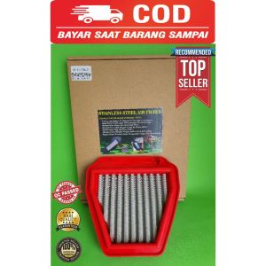 FILTER UDARA STAINLESS STEEL SONIC 150 / SUPRA GTR / CBR 150 NEW K56 XTREME