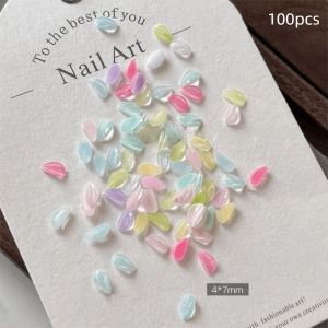 JACAUY 3D Flower Petals Nail Art Sequins Kit Transparent DIY Nail Charms Decorations  Colorful DIY Nail Embellishments Manicure Accessories