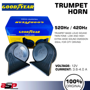 Good Year Trumpet Horn 12V 520Hz / 420Hz - GYHORN001