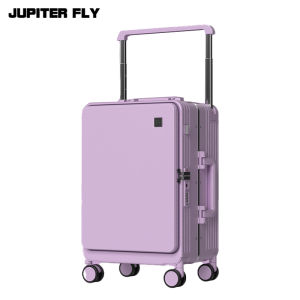 SG Stock luggage 20/24 inch Travel Suitcase front open luggage Foldable Cup Holder USB Charging