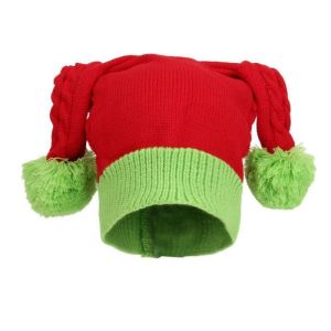 MMLUCK Dễ thương Mũ len Giáng sinh Thoải mái Ấm áp Mũ len ông già Noel Thời trang Bóng bông mềm Mũ ông già Noel mùa đông dành cho tiệc mừng năm mới
