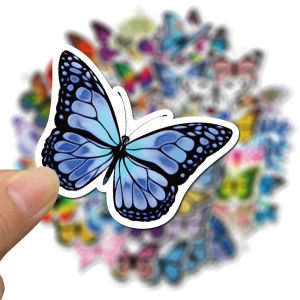 50pcs Pretty Butterfly Graffiti luggage laptop notebook Sticker Suitcase Notebook Sticker Sticker