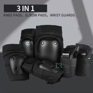 LNR Shop For Size 3 IN 1 Pelindung Siku Pergelangan Tangan Dan Lutut Untuk Anak-Anak Remaja Bantalan Perlengkapan Permainan Olahraga Ekstream Sketeboard Bersepeda Skuter Sepatu Roda Sport Outdoor Knee Wrist & Elbow Pad Protector For Kids Boy & Girls