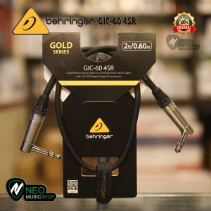 Behringer GIC-60 4SR Gold Performance 0.60 m Instrument Patch Cable