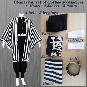 【Manila Ship】Obanai Costume Anime Demon Slayer Cosplay Tanjirou Kimetsu No Yaiba Kochou Clothes