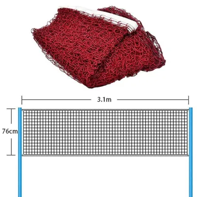 PUGADI Standard Badminton Net Foldable Replacement Tennis Net Durable Easy Setup Volleyball Net for Sports Practice Entertainment Competition