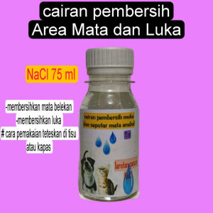 Pembersih telinga mata hidung luka anjing dan kucing isi besar 75 ml