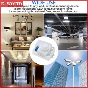 【E-WOITD】 สวิตช์เซ็นเซอร์ไมโครเวฟ5.8GHz HF 220V LED 360องศา Radar Motion Body SENSOR