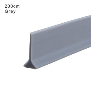 DSUOVT Non-slip Bendable Dry and Wet Separation Silicone Flood Barrier Door Bottom Sealing Strip Water Retaining Strip Self-Adhesive Water Stopper