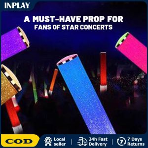 LED Light Sticks LED Glow Sticks 15 Colors Switchable Poi Glow Sticks for Parties Concerts Weddings Celebrations 15 Colors LED Light Stick Glow Stick For Concert Glowing Props Night Party Flash Stick