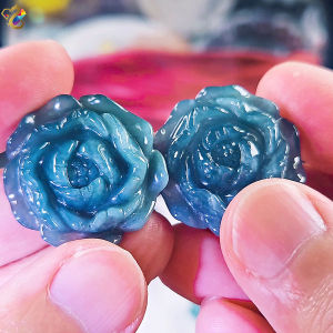 Collectors Grade Flower Display (Fluorite Citrine Blue Water Jadeite A-Grade)
