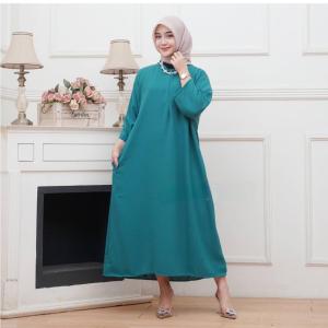 DASTER GAMIS CRINKLE AIRFLOW DASTER TANGAN 3/4 BUSUI