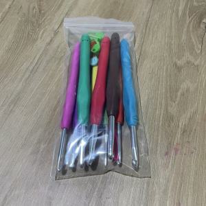 2-6mm Crochet Hook Set Rubber Handle Aluminum Knitting Yarn Crochet Needles DIY Weave Craft【9Pcs】