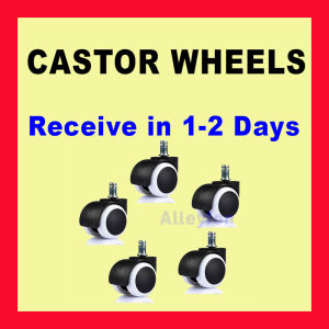 ❤️RECEIVE in 1-2 DAY❤️ IKEA or NON-IKEA(stem diameter 11mm) swivel roller chair caster castors wheel / Non-Ikea wheel stem diameter is 11mm / FREE SHIPPING / Price for 5 wheels / office study leg stool frame wheel universal