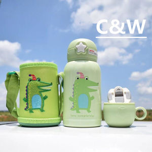 กระติกน้ำ กระติกน้ำเด็กพร้อมกระเป๋าสะพายHS0179 เก็บความร้อน-ความเย็น กระติกน้ำเก็บอุณหภูมิ ขนาด 500 ml.(แถมชุดแก้วน้ำฝาปิด 1ชุด)