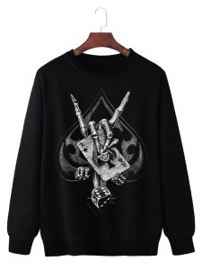 SKULL KARTU | Sweater Pria dan Wanita | Distro | Diskon | Terbaru | Keren | Murah | Produk Lokal | CIAO.ID