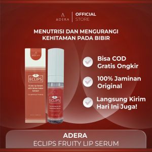 ADERA ECLIPS Fruity Lip Serum with Watermelon Extract Bibir Tampak Sehat dan Merah Alami BPOM Original - Serum Bibir untuk Bibir Hitam - Serum Bibir Pink Alami - Serum Bibir Kering dan Pecah dan Hitam - Bisa COD