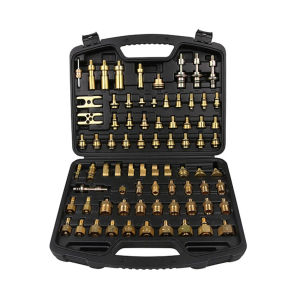 77PCS Universal Air Conditioning Leak Detector All Copper Leak Sealing Joint Car A/C Maintenance Tools