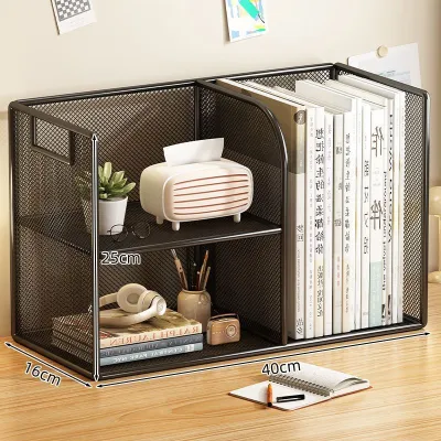 Desk stand tabletop small shelf storage rack multi-layer small bookshelf for home use 书桌立架桌面小层架置物架收纳家用多层小型书架