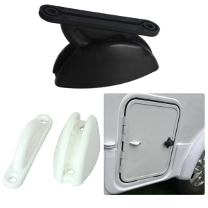 อุปกรณ์เสริมสำหรับเปลี่ยนที่จับตัวยึดประตูสำหรับ Motorhome RV-Door Clip Stoper สีดำ/ สีขาว
