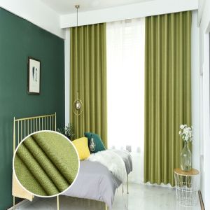 INs.Fabric Maya Cotton Linen up to 80% Blackout Curtain / Langsir Tebal / UV Protection / Grommet