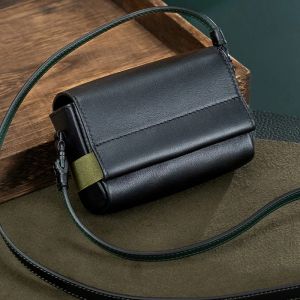 Roadfisher Genuine Real Leather Camera Bag Case Cover Base Handmade Storage Protect For Ricoh GR3 GR3X GR4 RX100 Canon G7X