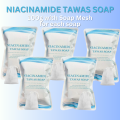 Niacinamide Tawas Soap - Body Odor Remover, Skin Whitener & Pore Minimizer, Safe for Pregnant, Kids. 