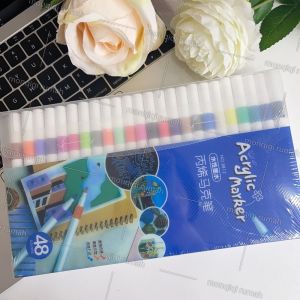 Hightune Acrylic Marker Set Spidol Akrilik DIY Painting Spidol Pastel Pulpen Highlight Drawing Warna