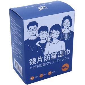 Disposable Lens Cleaning Wipes Anti-Fog &amp Streak-Free For Eyeglasses