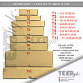 Textstyle T4 T5 T6 T-Mailer Box Corrugated Mailer Brown Kraft Box Packaging Shipping box Gift Box  - Set of 10. 