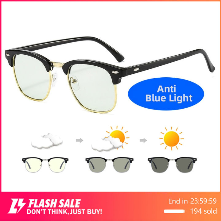 Photochromic glass Eyeglasses with Frame and Anti rad Radiation Blue Light Computer Glasses Sunglasses for Men Women sale orig Eyewear Eyeglass reading eye shigetsu transition unti gaming uv photocromic ionspec antiradiation eye