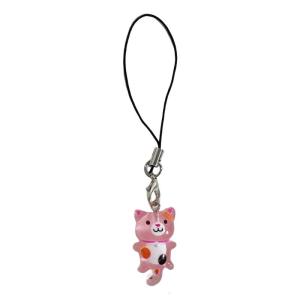 Quyến rũ mèo Keyring xách tay Key trang trí dễ dàng để đính kèm để sở hữu các mặt hàng phong cách nhựa Mặt dây chuyền hình điện thoại Kết cấu cho hàng ngày