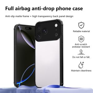 Ốp điện thoại trong suốt chống sốc độ nét cao cho iPhone 17 16 15 14 13 Pro Max Plus Air 17ProMax 16e vỏ lưng mềm TPU