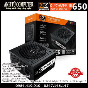 Nguồn máy tính công xuất thực 600W XIGMATEK X-POWER III 650 EN45990