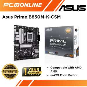 Asus Prime B850M-K-CSM AM5 mATX Motherboard (PRIME B850M-K-CSM)