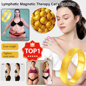 Lucky ring Fading cats eye ring Magnetic ring Solid couple ring Gold jewelry titanium steel cat eye ring Health Care Jewelry Magnetic Therapy 磁石戒指 猫眼戒指