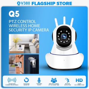 V380 Q5 CCTV Indoor Camera 1080P Smart Wireless CCTV Wi-Fi PTZ Control Home Security Night Vision Camera with USB cable