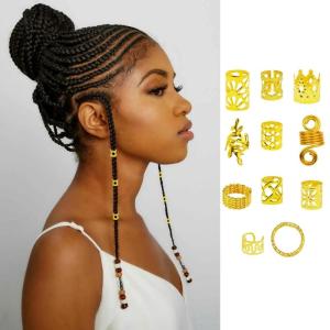 210pcs Durability Hair Connectors Alloys Hair Rings Professional Hair Staple for Unique Hairstyles