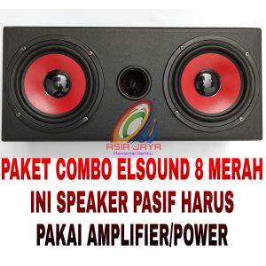 Paket Combo Speaker Elsound 8 Inch plus box 8 Double Dan Ram 8 Inch