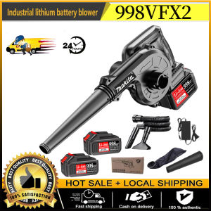 🔥【Ten year warranty】🔥998VF Electric Air Blower Leaf Cordless Battery Vacuum Blower Vacuum Cleaner Kuat Angin Sapu Daun Kering Jalan Mesin