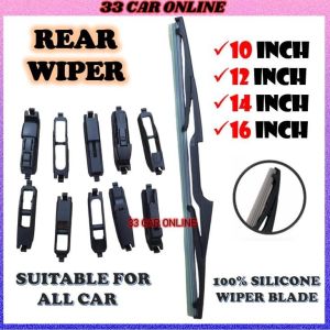 Silicone Car Rear Wiper 10 / 12 / 14 inch For Toyota Perodua Hyundai Kia Nissan Suzuki Mitsubishi Proton Mazda