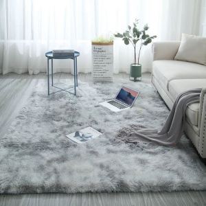 SG [READY STOCK] Nordic living room rug Super soft plush cushions by the bed Non-slip blanket for bedroom