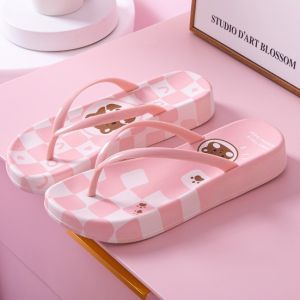 [Free Shipping] New Summer Cartoon Beach Flip-Flops For Women Featuring A Thick Sole And Non-Slip Design Perfect For Outdoor Wear