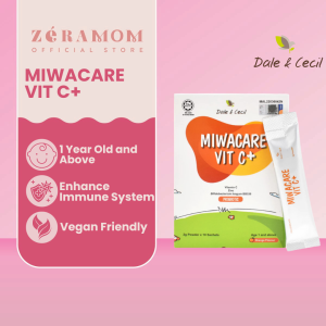 ZÉRA Mom – Dale & Cecil Miwacare Vit C+ (10’s) | Kids Vitamin C Supplement | Vitamin Kanak-Kanak Tingkat Imun
