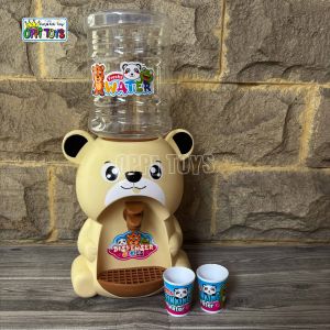 Mainan Dispenser Anak Karakter Beruang Lucu + 2 Gelas | Mainan Edukasi Minum Air Galon Anak