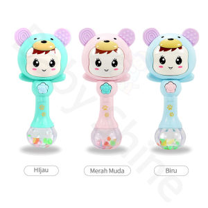 BabyShine Mainan Bayi Tongkat Rattle Multifungsi & Teether Gigitan Bayi