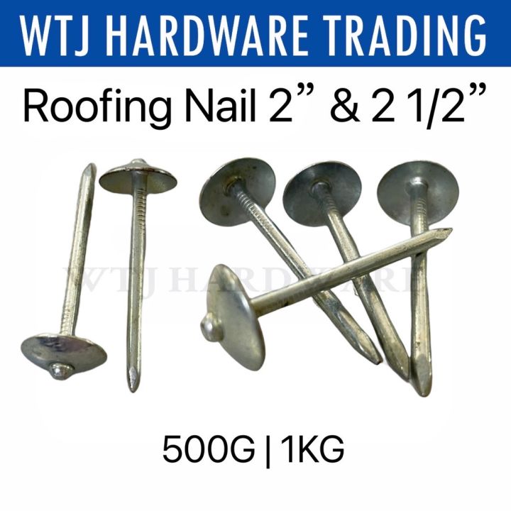 Roofing Nail Paku Payung 500G OR 1KG / Roofing Nails / Paku Zinc Paku